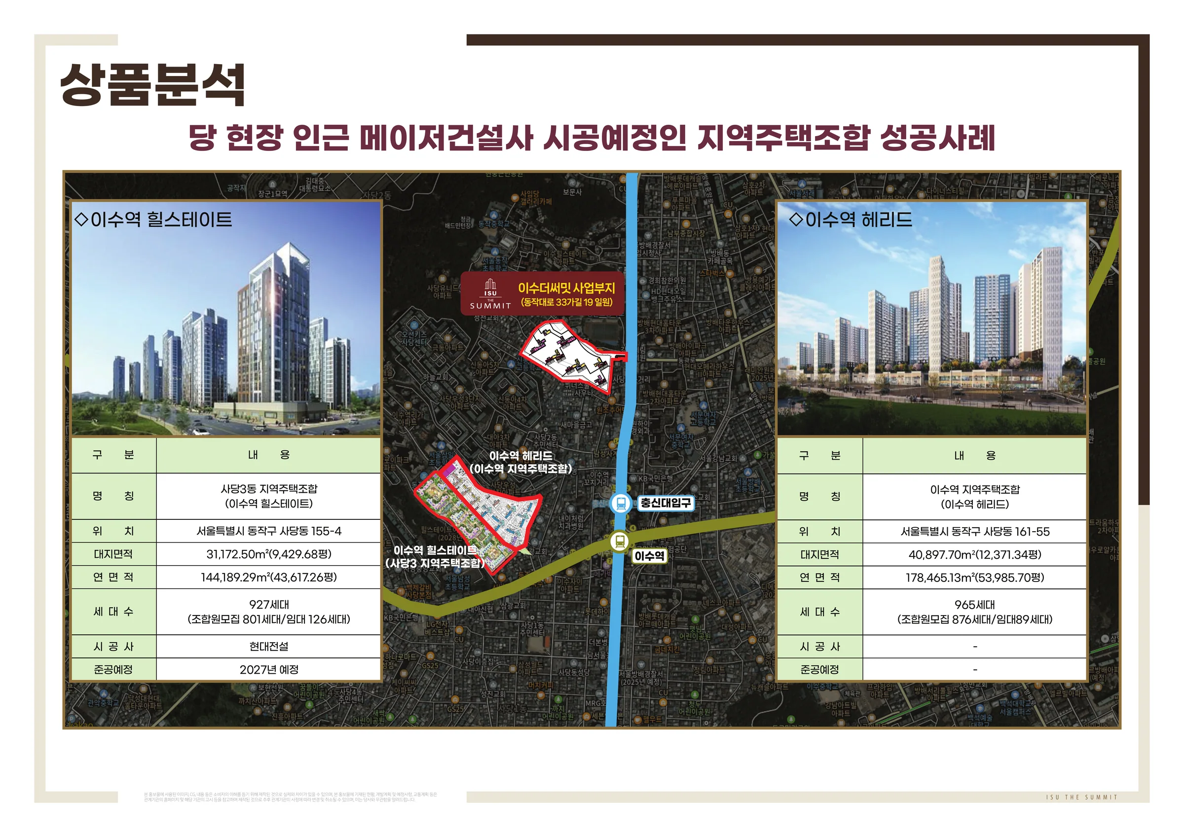이수 더 써밋 인근 지역주택조합 사례 — 이수역 힐스테이트·이수역 헤리드 제원